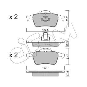 Acquista Kit pastiglie freni da CIFAM 822-348-0 a buon mercato per soli 77,42 €
