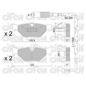 Acquista Kit pastiglie freni da CIFAM 822-642-0K a buon mercato per soli 65,85 €