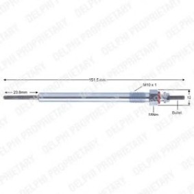 Compre Vela incandescente da DELPHI HDS420 a um preço baixo por 19,56 €