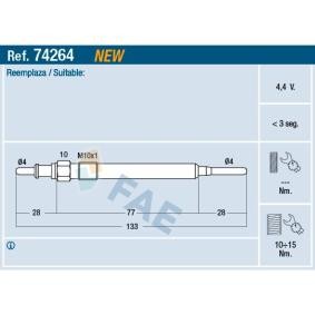 Achetez des Bougie de préchauffage FAE 74264 à prix pour 13,12 €