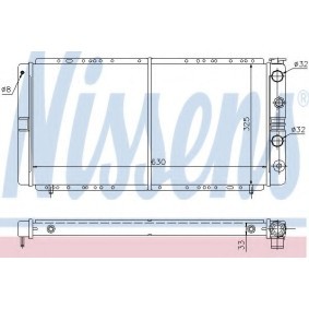 Acquista Radiatore motore da NISSENS 63880 a buon mercato per soli 147,16 €