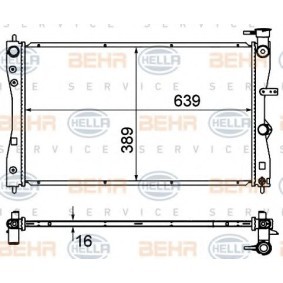 Kühler, Motorkühlung 8MK 376 735-401 für SMART
