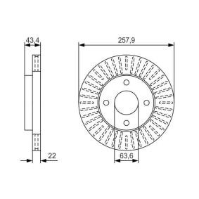 Compre Disco de travão da BOSCH 0 986 479 T66 a um preço baixo por 43,91 €