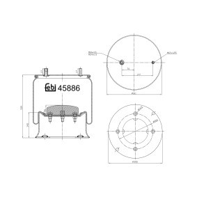 Acquista Soffietto, Sospensione pneumatica da FEBI BILSTEIN 45886 a buon mercato per soli 136,51 €