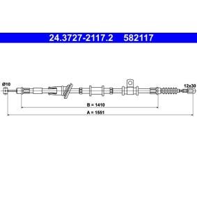 Compre Cabo de aço, travão de estacionamento da ATE 24.3727-2117.2 a um preço baixo por 41,65 €