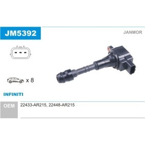 Comprar Bobina de encendido de JANMOR JM5392 a bajo precio de 33,26 €