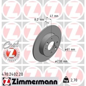 Comprar Disco de freno de ZIMMERMANN 470.2402.20 a bajo precio de 77,36 €