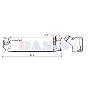 Acquista Intercooler da AKS DASIS 057032N a buon mercato per soli 157,59 €