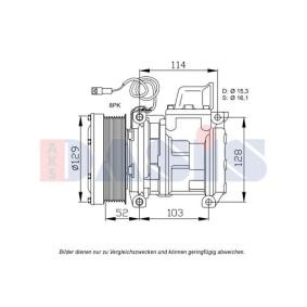 Achetez des Compresseur de climatisation AKS DASIS 852783N à prix pour 264,61 €