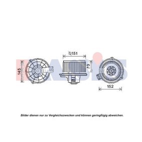 Kjøp Elektromotor, kupévifte av AKS DASIS 870452N til den lave prisen 1006,31 NOK
