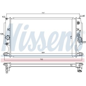 Acquista Radiatore motore da NISSENS 646898 a buon mercato per soli 383,25 €