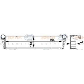 Kühler, Motorkühlung 8MK 376 729-534 für PORSCHE