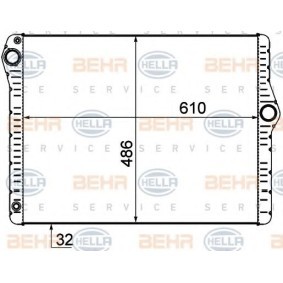 Kühler, Motorkühlung 8MK 376 777-304 für BMW