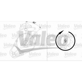 Köp Startmotor av VALEO 455575 till det låga priset 612,80 kr