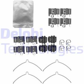 Compre Kit de acessórios, pastilhas de travão da DELPHI LX0609 a um preço baixo por 22,78 €