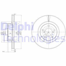 Bremsscheibe von DELPHI