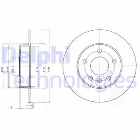 Compre Disco de travão da DELPHI BG3406C a um preço baixo por 44,26 €