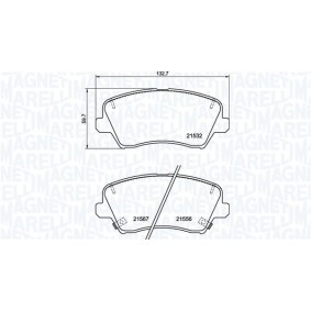 Köp Bromsbelägg av MAGNETI MARELLI 363700201708 till det låga priset 509,62 kr