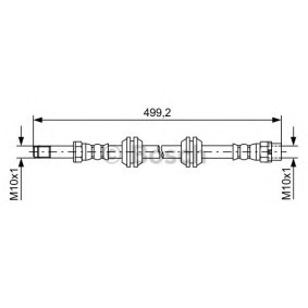 Comprar Latiguillo de freno de BOSCH 1 987 481 727 a bajo precio de 32,03 €