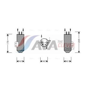 Wärmetauscher, Innenraumheizung von AVA COOLING SYSTEMS HD6293