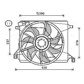 Kühlerlüfter für FORD von AVA COOLING SYSTEMS