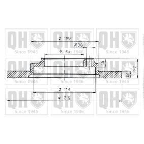 Achetez des Disque de frein QUINTON HAZELL BDC4748 à prix pour 30,83 €