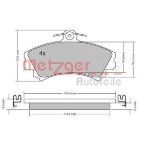 Compre Pastilhas de travão da METZGER 1170143 a um preço baixo por 24,72 €