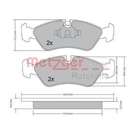 Compre Pastilhas de travão da METZGER 1170252 a um preço baixo por 20,71 €
