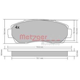 Compre Pastilhas de travão da METZGER 1170482 a um preço baixo por 44,02 €