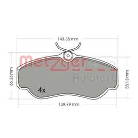 Bremsbeläge 1170532 von METZGER günstig für 32,87 € online kaufen