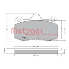 Compre Pastilhas de travão da METZGER 1170656 a um preço baixo por 17,91 €