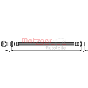 Bremsschlauch von METZGER 4111204
