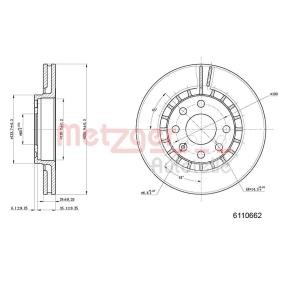 Comprar Disco de freno de METZGER 6110062 a bajo precio de 29,56 €