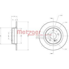Compre Disco de travão da METZGER 6110209 a um preço baixo por 52,13 €