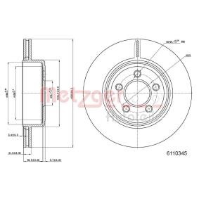 Comprar Disco de freno de METZGER 6110345 a bajo precio de 36,11 €