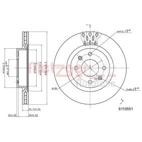 Bremsscheibe 6110551 von METZGER günstig für 31,58 € online kaufen
