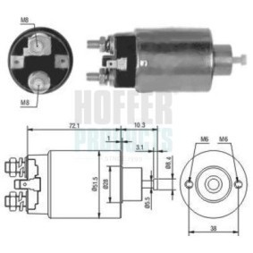 Magnetschalter Anlasser des Herstellers HOFFER - Originalware Artikelnummer: 6646027