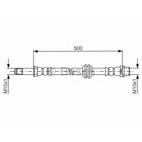 Compre Tubo flexível de travão da BOSCH 1 987 481 676 a um preço baixo por 22,01 €