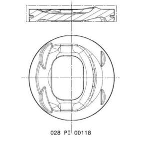 Acquista Pistone motore da MAHLE ORIGINAL 028 PI 00118 000 a buon mercato per soli 61,67 €