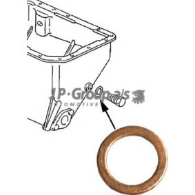 Ölablaßschraube Dichtung 8113850100 CHEVROLET LACETTI von JP GROUP