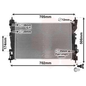 Acquista Radiatore motore da VAN WEZEL 01002120 a buon mercato per soli 210,88 €