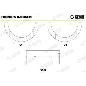 Acquista Bronzine di banco da GLYCO H1092/5 0.50mm a buon mercato per soli 59,56 €