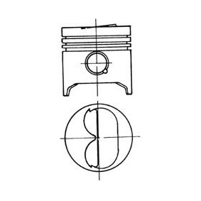 Achetez des Piston KOLBENSCHMIDT 92231630 à prix pour 145,45 €