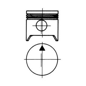 Achetez des Piston KOLBENSCHMIDT 90451730 à prix pour 77,16 €