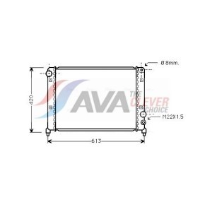 Achetez des Intercooler AVA COOLING SYSTEMS AI4354 à prix pour 176,42 €