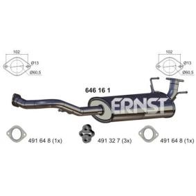 Mittelschalldämpfer 646161 KIA SORENTO von ERNST