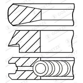 Achetez des Jeu de segments de pistons GOETZE ENGINE 08-215110-10 à prix pour 38,61 €
