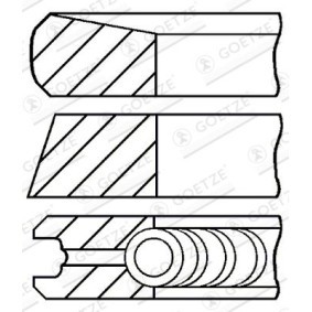 Acquista Kit fasce elastiche da GOETZE ENGINE 08-374000-00 a buon mercato per soli 14,00 €