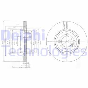 Bremsscheibe BG4146C für MINI