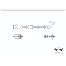 Comprar Latiguillo de freno de CORTECO 19036435 a bajo precio de 46,41 €